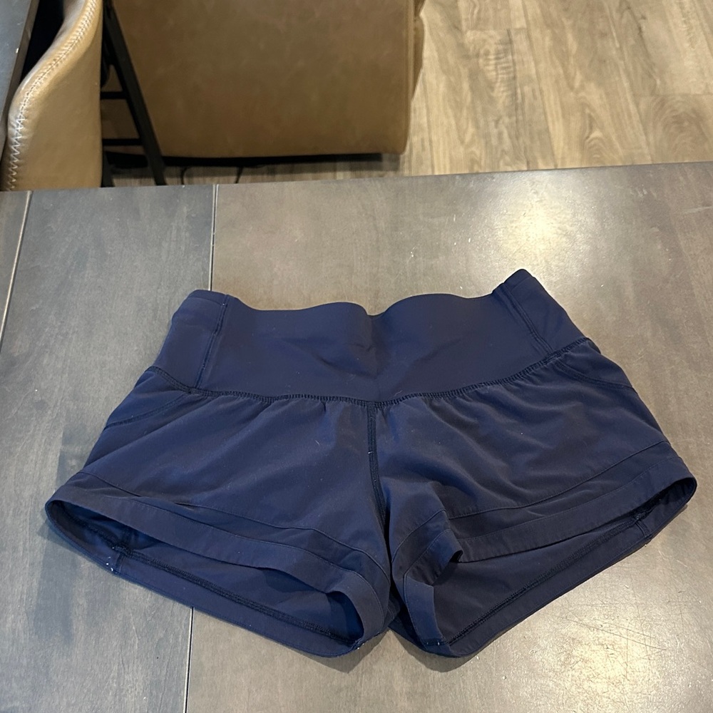 lululemon athletica Navy Athletic Running Shorts